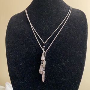 Emmons Necklace Multi-way Silver Tassels